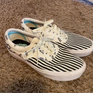 Size 10 Stripped Vans like new